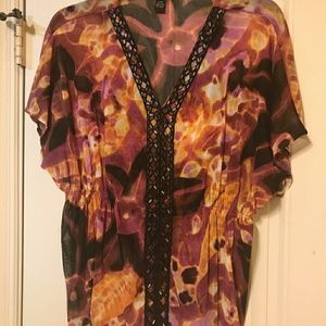 Alfani sequined multi-color top. EUC. Only worn a
